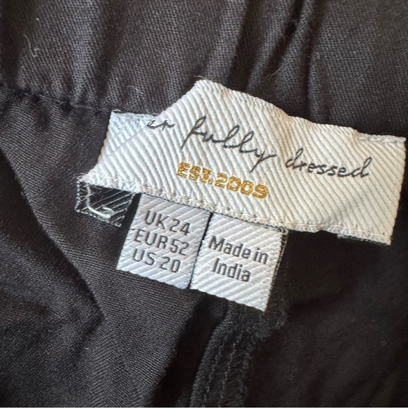 Never Fully Dressed Running Wild Black Cargo Pants Elastic Waist 20 - Picture 8 of 8